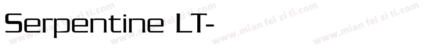 Serpentine LT字体转换